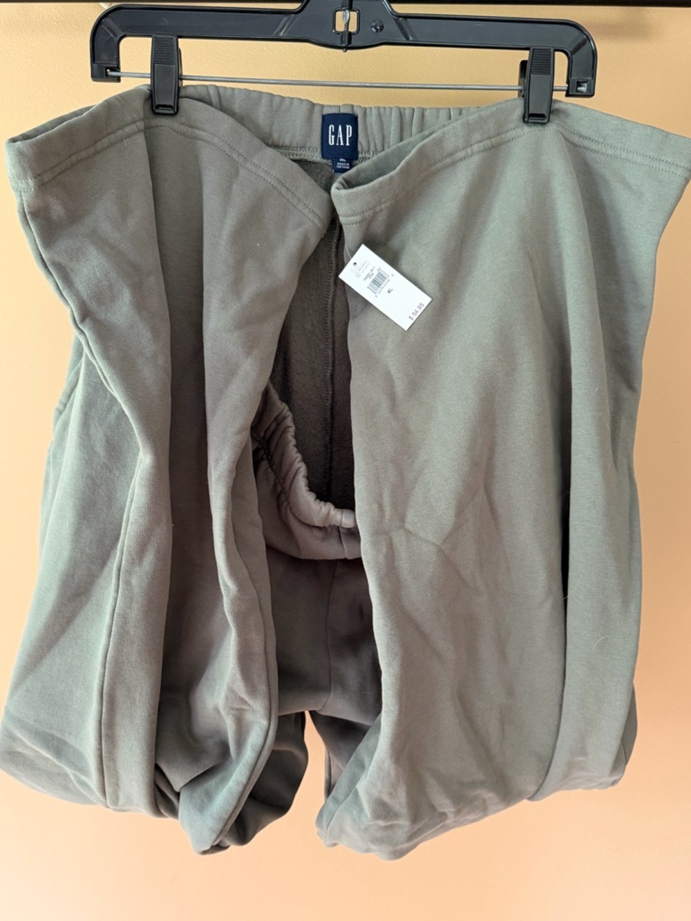 GAP Olive Fleece Elastic Waist Pants NWT